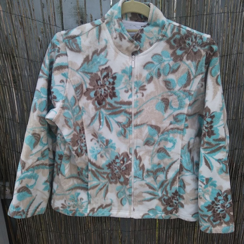 Alfred Dunner Petite Fleece Zip Up - PM